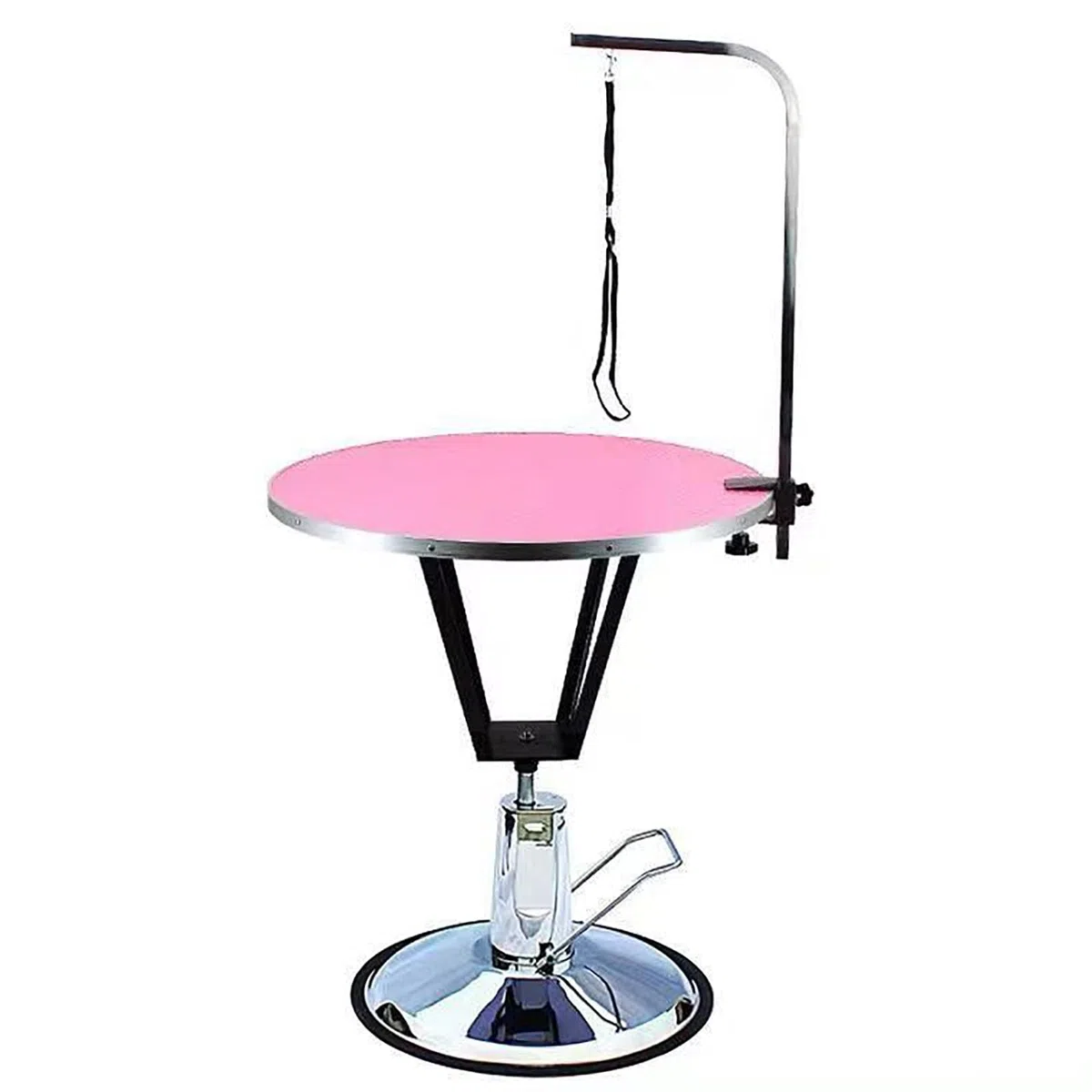 Table de toilettage électrique pour Animaux de Compagnie, Station de Bain pour Animaux de Compagnie avec Plateau en Caoutchouc antidérapant et système hydraulique, Hauteur réglable de 75 à 85 cm/80
