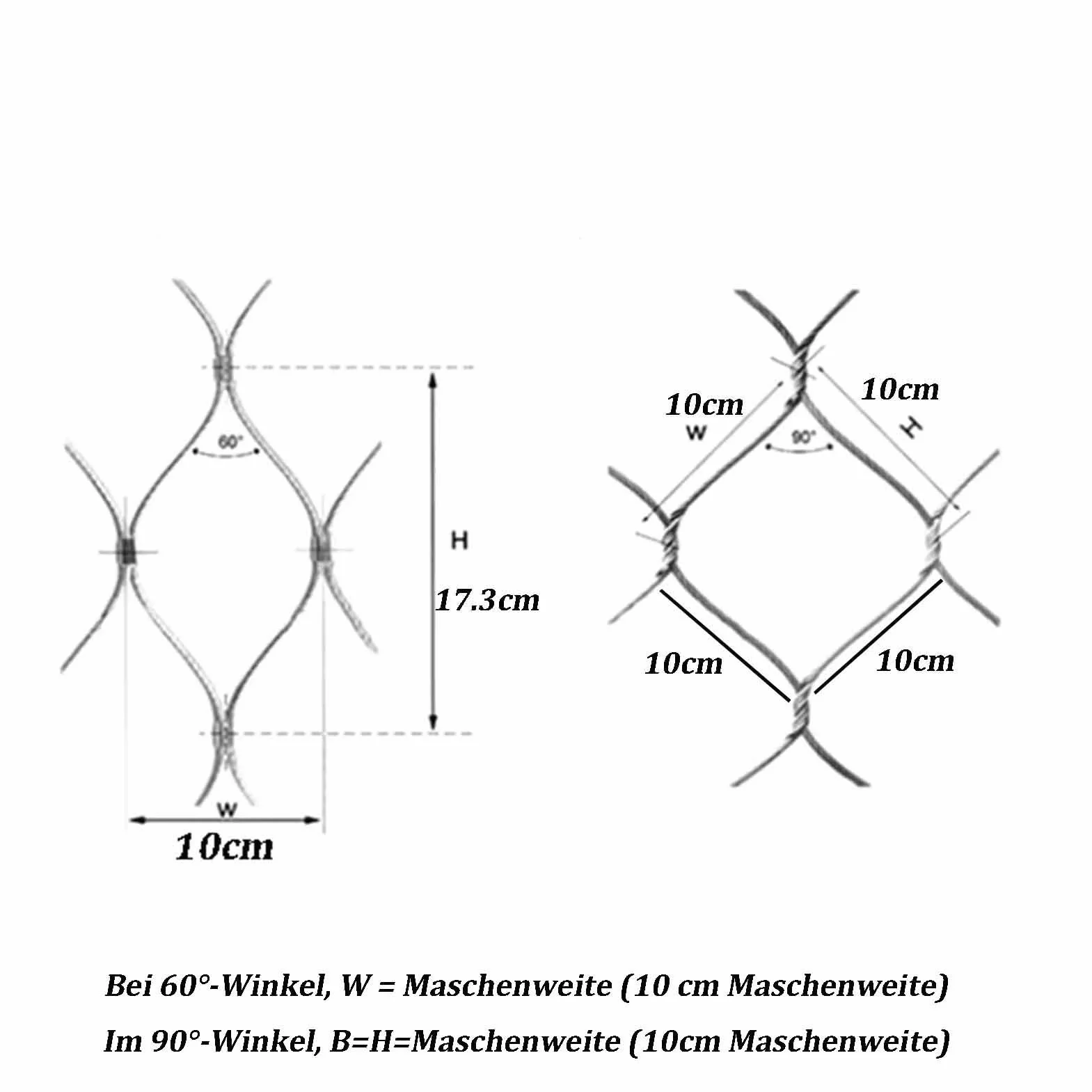 Filet de sécurité flexible en acier 304 pour balcon - 1,2 x 10 m