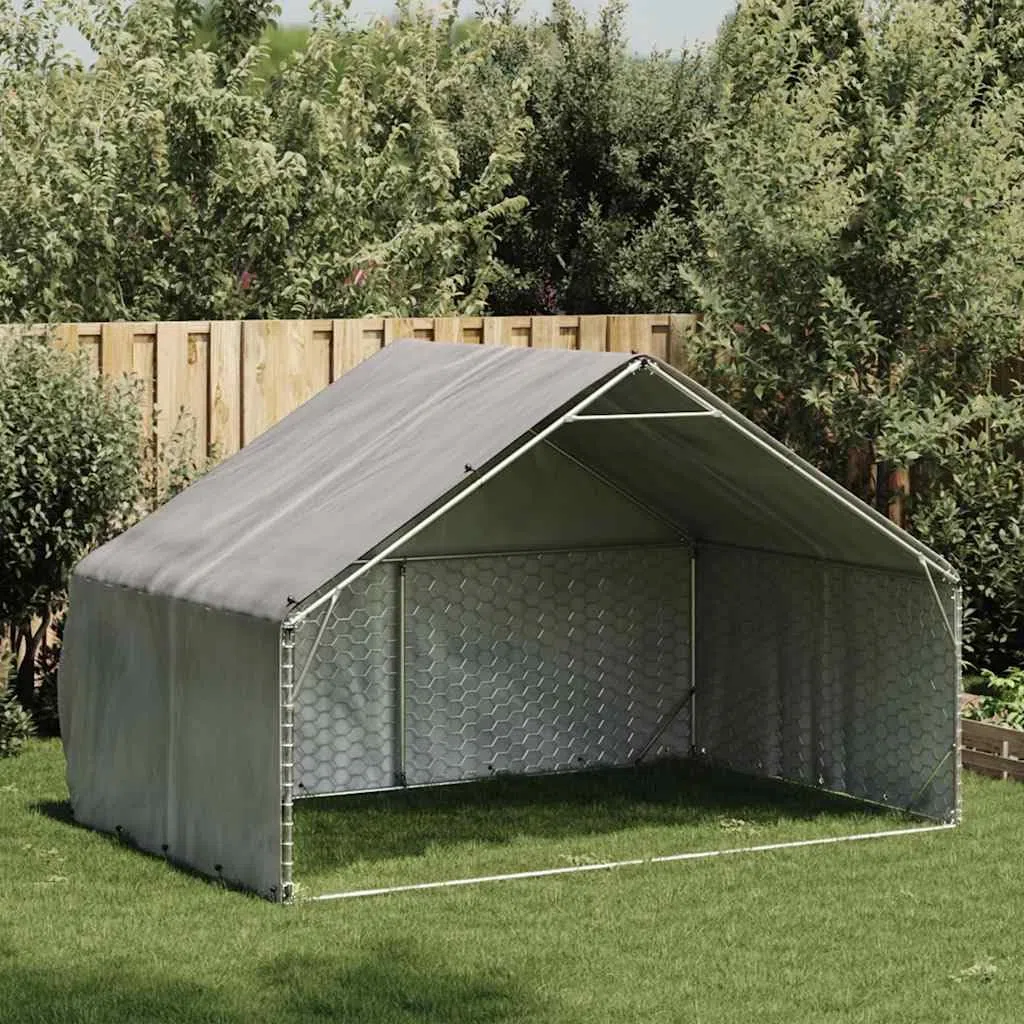 vidaXL Niche d'extérieur pour Chien avec Couvercle, 3 x 2 x 1,9 m,