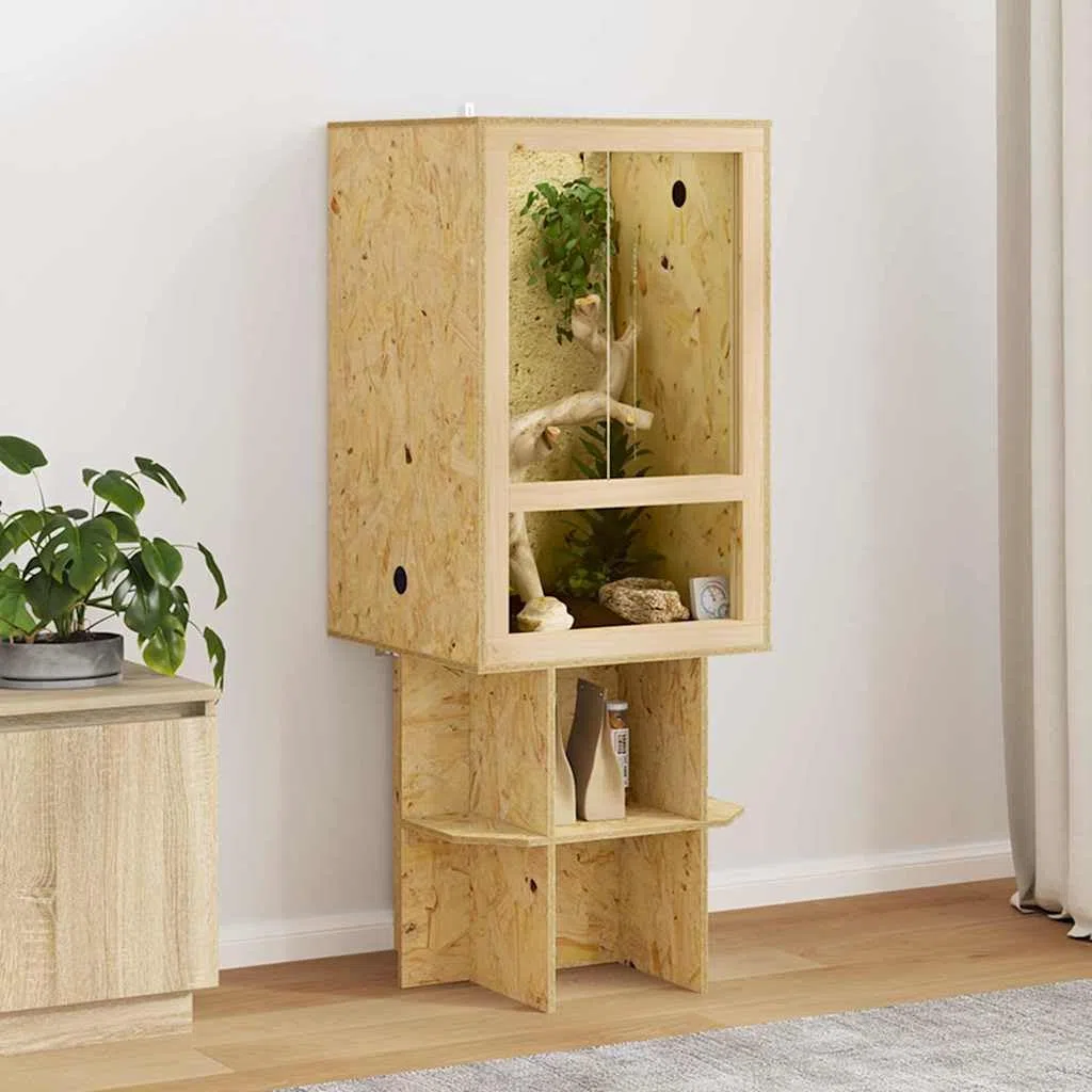 Générique Terrarium Marron 50 x 50 x 130 cm OSB,Marron,25.7 kg,3397888