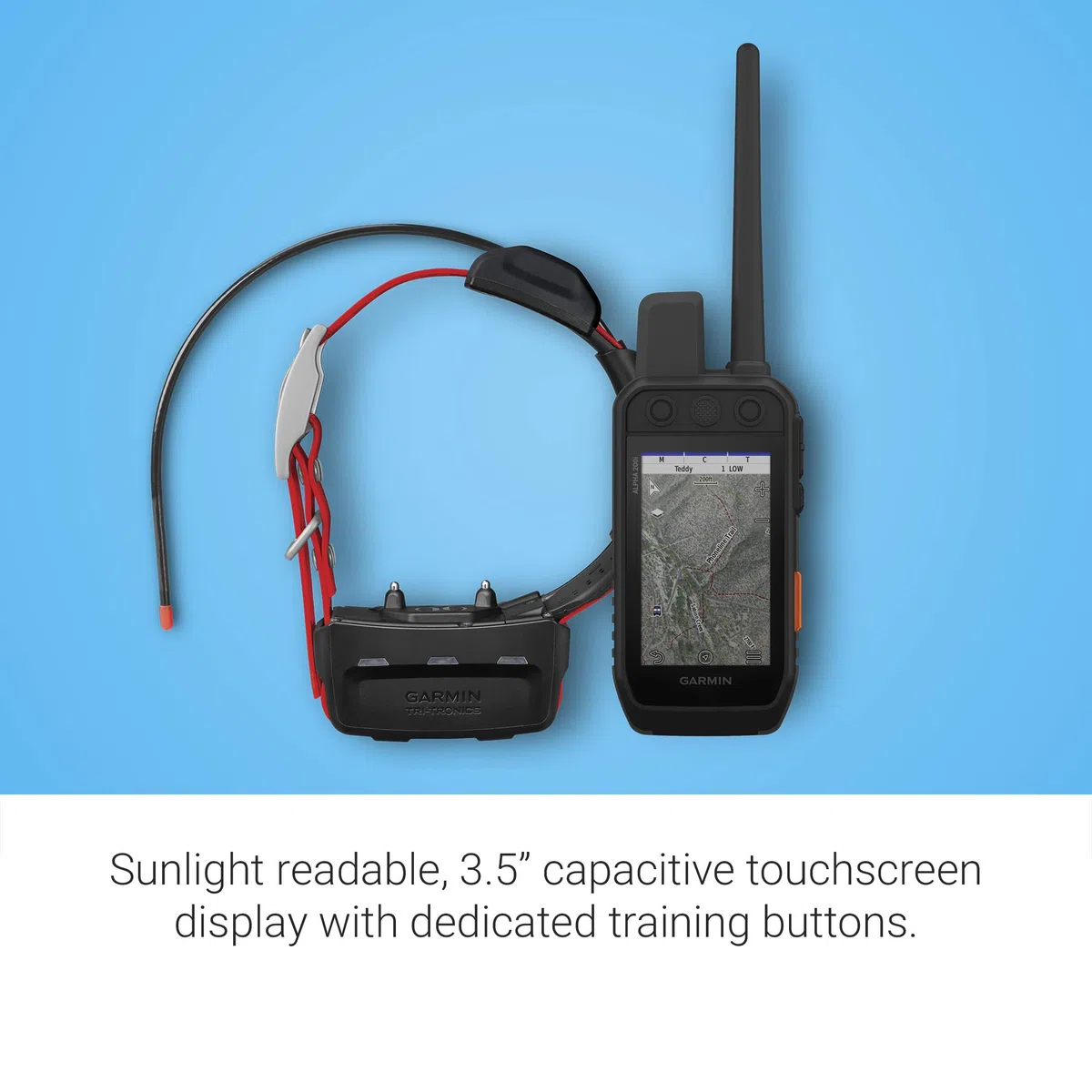 Garmin Alpha 200i/TT 15 Ensemble de Suivi et de Dressage de Chien, Portable et Collier, utilise la Technologie inReach, écran Tactile de 3,6" lisible à la lumière du Soleil (010-02230-00), Noir