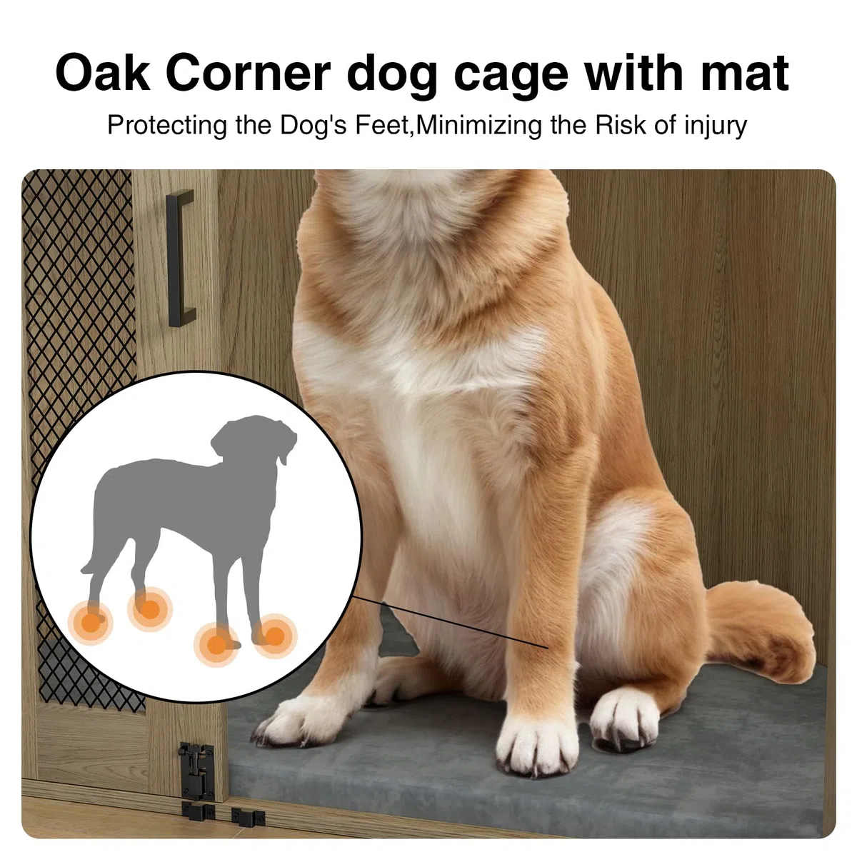 Cage Meuble pour Chien d’Intérieur pour Chien de Petite et Moyenne Taille