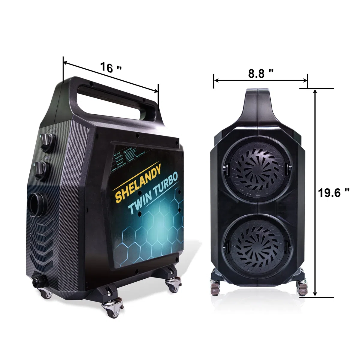 SHELANDY Sèche-Linge Double Turbo pour Chien