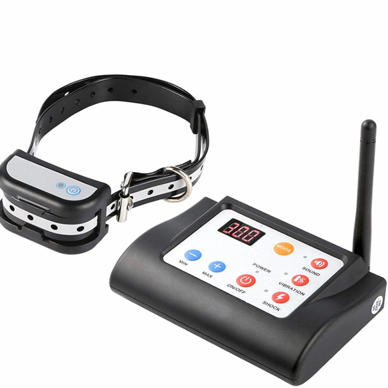 1pc clôture pour Chien sans Fil clôture électronique pour Animaux de Compagnie étanche avec Fonction de Son et de Choc 2 en 1 Collier d'entraînement de clôture pour Chien électrique